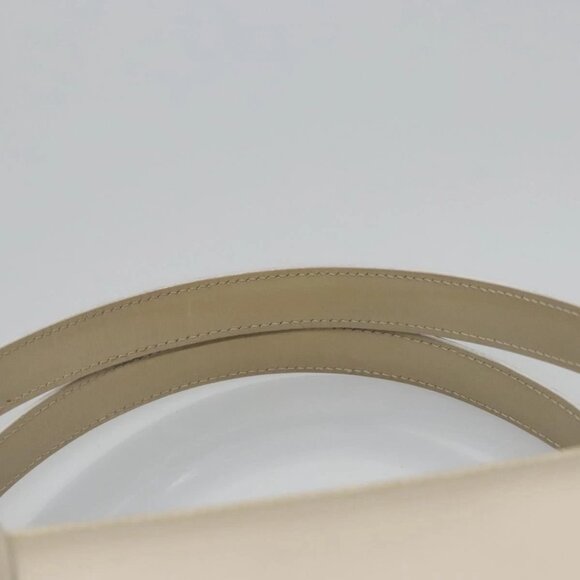 Christian Dior Maris Pearl Bag Patent leather 2way Beige MA-0949 Auth ep7794 - Picture 9 of 16